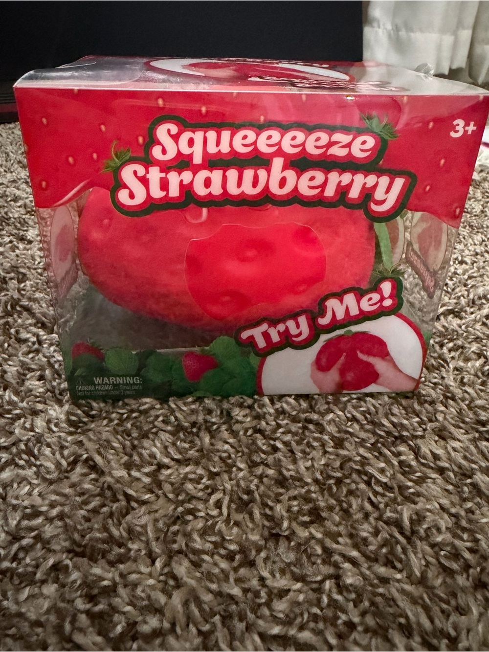 New Jumbo Squeeeeze Strawberry Squishy